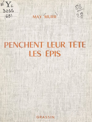 cover image of Penchent leur tête les épis